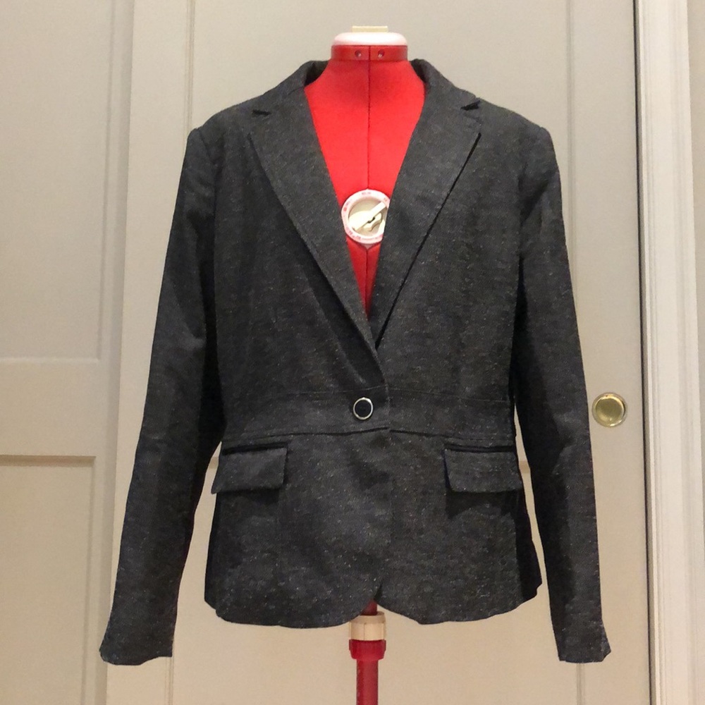 7th Avenue NY&CO Dark Gray Blazer Size 16